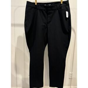 Old Navy Curvy Pixie Pants Womens Plus Size 18 Black New